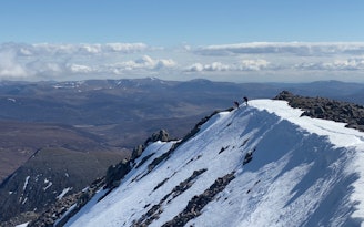 8 George Treble and Gavin Carruthers dropping into Coire an t-Sabhail  off Cairn Toul.jpg